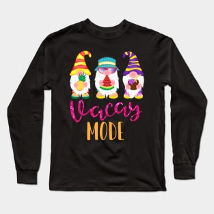 Vacay Mode Cute Summer Gnomes Funny  for  Kids Long Sleeve T-Shirt